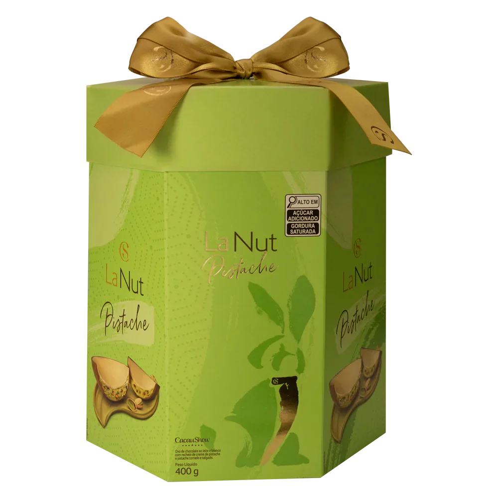 Ovo de Páscoa LaNut Pistache Recheado 400g