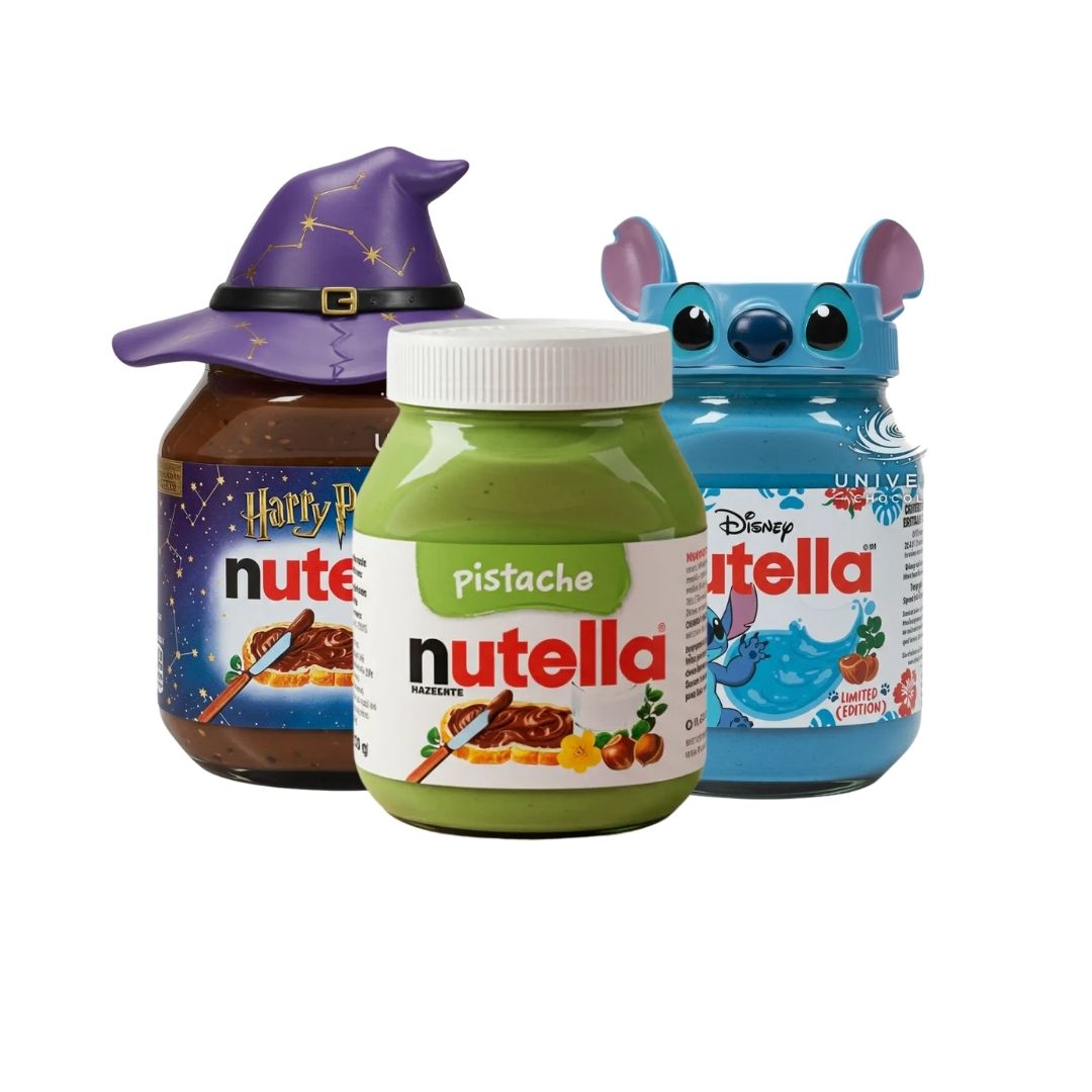 Combo 3 Nutella Temáticas (Disney, Harry Potter e Pistache) – 3x350g