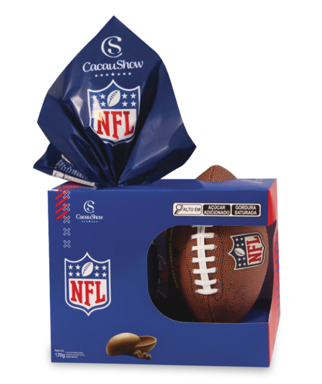 Ovo de Páscoa ao Leite Chocoesportes Bola NFL 170g