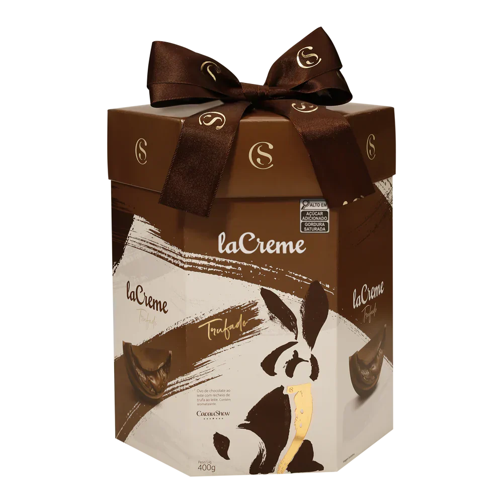 Ovo de Páscoa laCreme ao Leite Recheado 400g