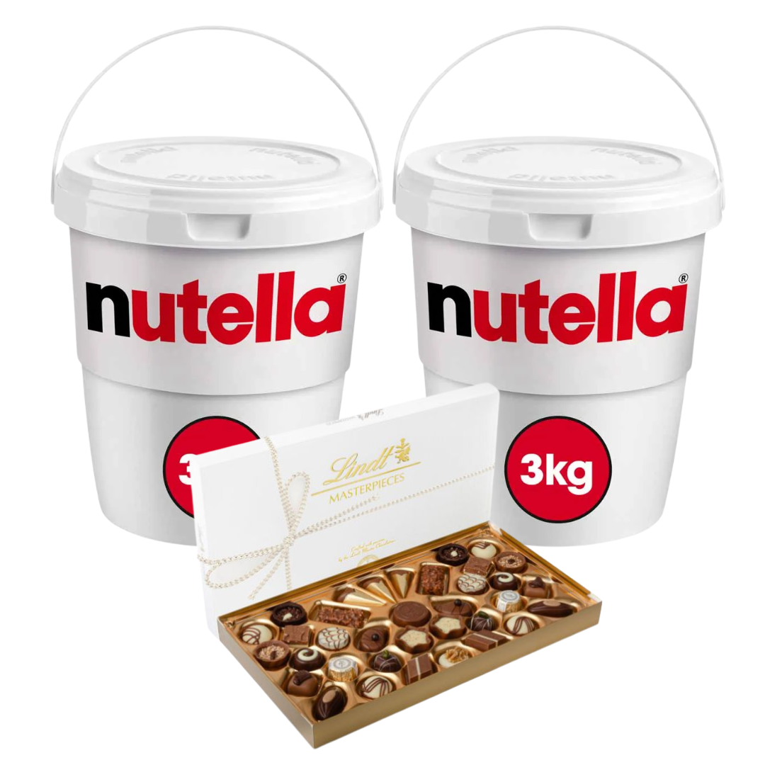 2 Baldes Nutella 2x3kg + Brinde Lindt